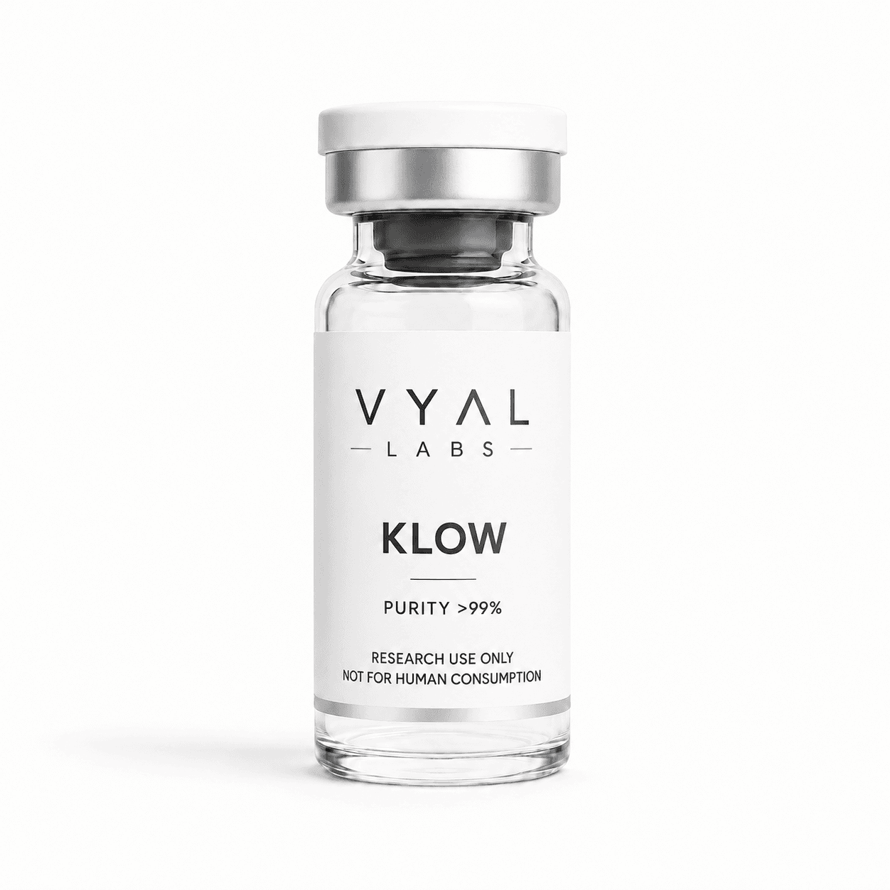 KLOW vial and packaging