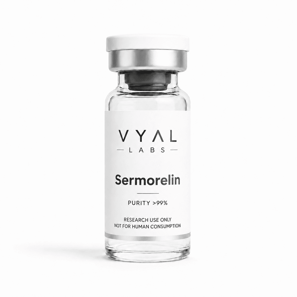 Sermorelin vial and packaging